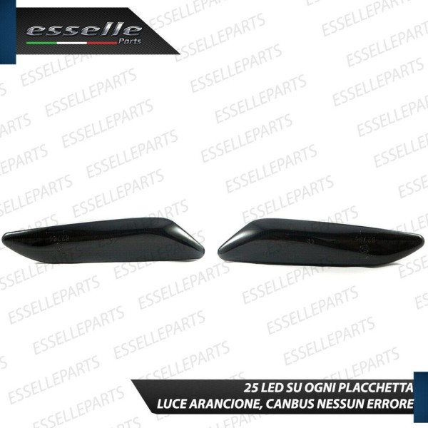 Placchette Dinamiche Laterali NERE a led per frecce specifiche Citroen C8