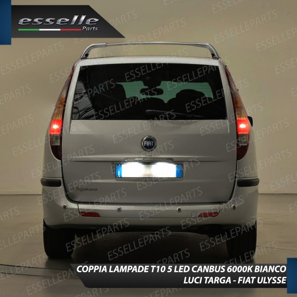 Luci Targa 5 LED Per Fiat Ulysse MK2 Canbus 6000K Bianco