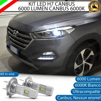 Kit Full LED Coppia H7 6000 Lumen Luci di svolta Hyundai Tucson Mk3 Kit Full LED Coppia H7 6000 Lumen Luci di svolta Hyundai Tucson Mk3