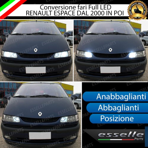 Conversione Fari Full LED per RENAULT ESPACE DAL 2000 IN POI