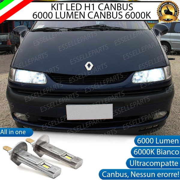Kit Full LED coppia H1 - ULTRA COMPATTA - 6000 LUMEN Anabbaglianti per RENAULT ESPACE FINO AL 06-2000