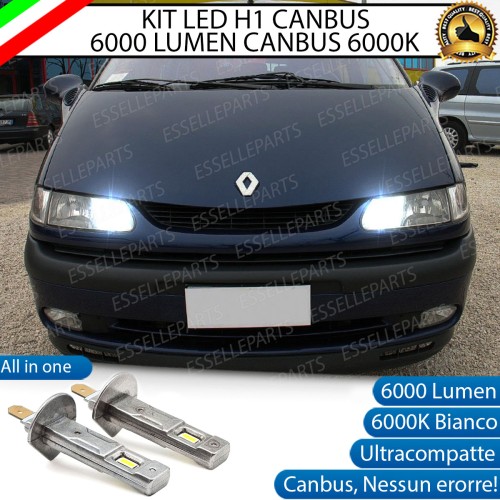 Kit Full LED coppia H1 - ULTRA COMPATTA - 6000 LUMEN abbaglianti per RENAULT ESPACE FINO AL 06-2000