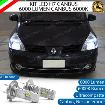 Kit Full LED Coppia H7 Ultra Compatta 6000 Lumen Anabbaglianti Per RENAULT ESPACE MK4