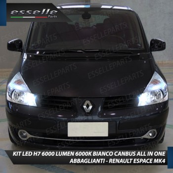 Kit Full LED coppia H7 6000 LUMEN Abbaglianti Specifici per RENAULT ESPACE MK4