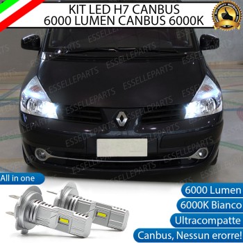 Kit Full LED coppia H7 6000 LUMEN Abbaglianti Specifici per RENAULT ESPACE MK4