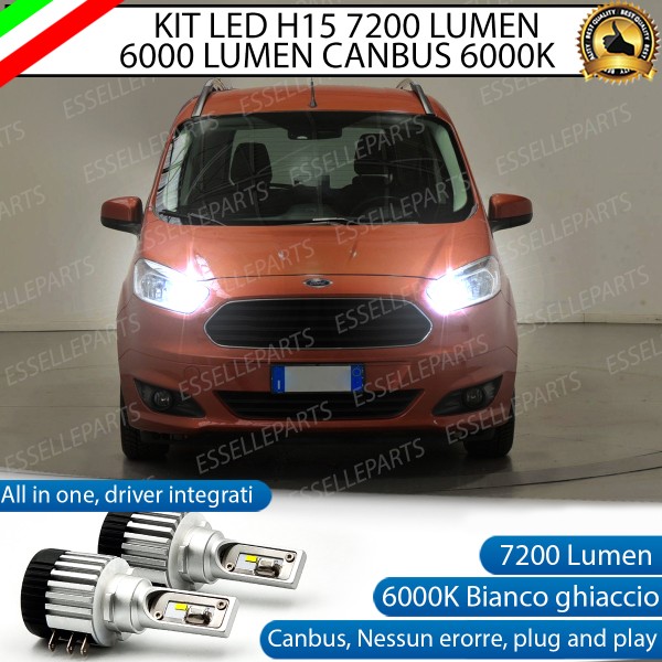 Kit Luci Diurne/Abbaglianti H15 7200 LUMEN Ford Transit Courier