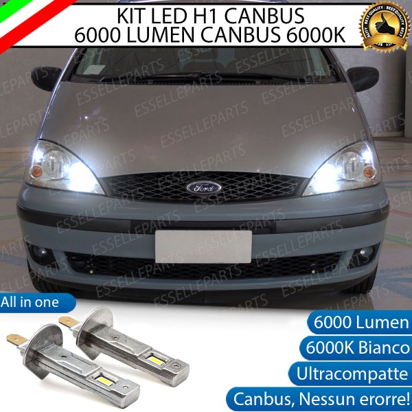Kit Full LED coppia H1 - ULTRA COMPATTA - 6000 LUMEN abbaglianti per FORD GALAXY MK1 RESTYLING
