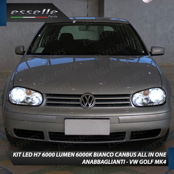 Kit Full LED Coppia H7 Ultra Compatta 6000 Lumen Anabbaglianti Per VOLKSWAGEN GOLF MK4