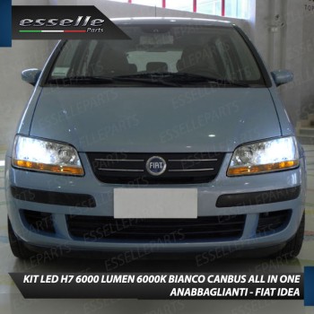 Kit Full LED Coppia H7 Ultra Compatta 6000 Lumen Anabbaglianti Per FIAT IDEA
