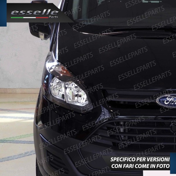Kit Luci Diurne Abbaglianti H15 10800 LUMEN 6000K Ford Tourneo Custom con fari a parabola