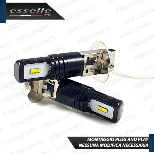 Kit Full LED H3 7000 Lumen Abbaglianti AUDI A2 6000K bianco ghiaccio canbus