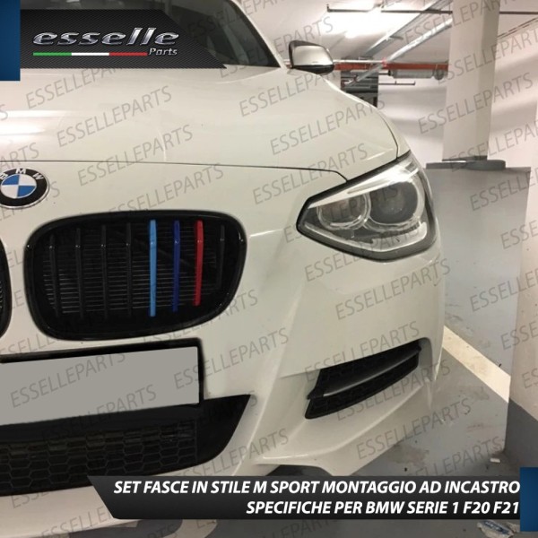 Set Cover per Calandra in stile M Sport BMW SERIE 1 F20 F21 con calandra 8 LINEE