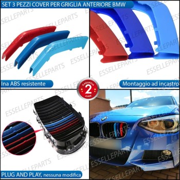 Set Cover per Calandra in stile M Sport BMW SERIE 1 F20 F21 con calandra 8 LINEE