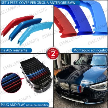 Set Cover per Calandra in stile M Sport BMW SERIE 1 F20 F21 con calandra 11 LINEE