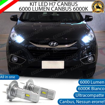 Kit Full LED Coppia H7 Ultra Compatta 6000 Lumen Abbaglianti Per HYUNDAI IX35 FINO AL 2013 Kit Full LED Coppia H7 Ultra Compatta 6000 Lumen Abbaglianti Per HYUNDAI IX35 FINO AL 2013