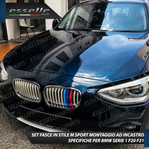 Set Cover per Calandra in stile M Sport BMW SERIE 1 F20 F21 con calandra 11 LINEE