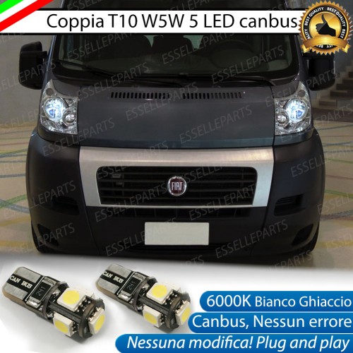 Lampade T10 Canbus W5W 5 LED luci posizione FIAT DUCATO MK3