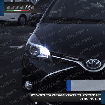 Conversione Fari Full LED 12000LM + 1300LM Toyota Yaris MK3 con fari lenticolari
