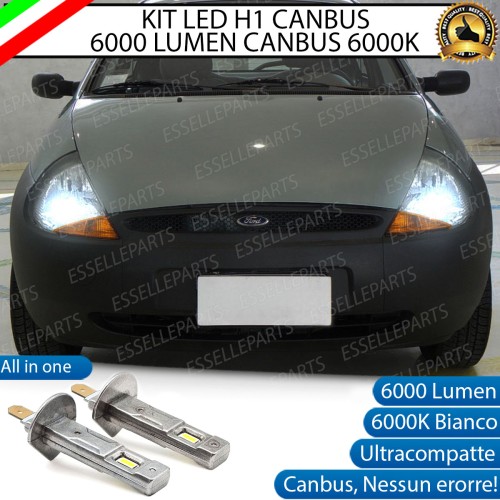 Kit Full LED coppia H1 - ULTRA COMPATTA - 6000 LUMEN abbaglianti per FORD KA MK1
