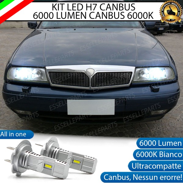 Kit Full LED Coppia H7 Ultra Compatta 6000 Lumen Anabbaglianti Per LANCIA KAPPA