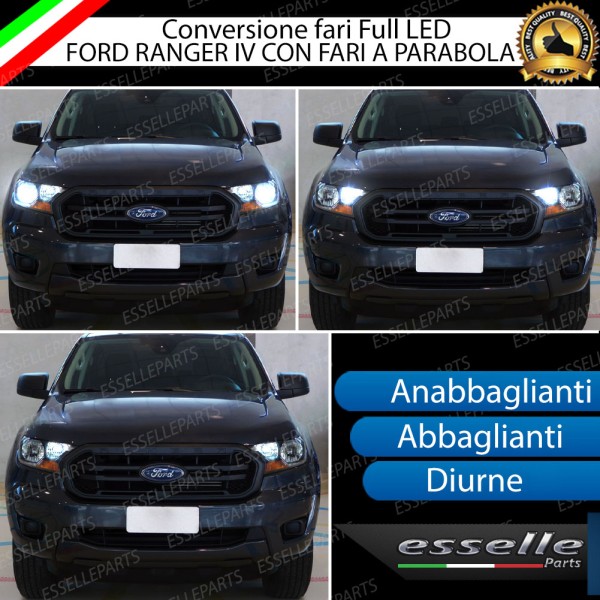 Conversione Fari Full LED per FORD RANGER MK4 CON FARO A PARABOLA