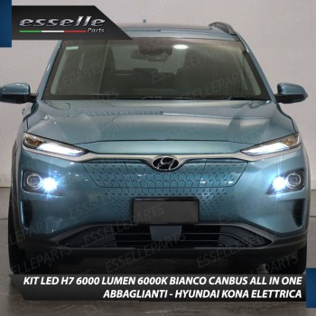 Kit Full LED Coppia H7 Ultra Compatta 6000 Lumen Abbaglianti Per HYUNDAI KONA ELETTRICA PRE-RESTYLING Kit Full LED Coppia H7 Ultra Compatta 6000 Lumen Abbaglianti Per HYUNDAI KONA ELETTRICA PRE-RESTYLING