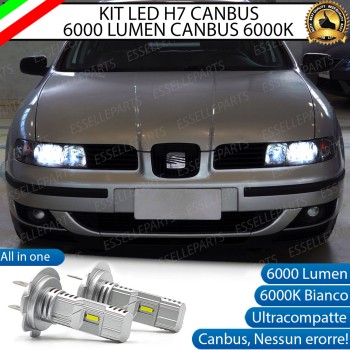 Kit Full LED Coppia H7 Ultra Compatta 6000 Lumen Anabbaglianti Per SEAT LEON 1M Kit Full LED Coppia H7 Ultra Compatta 6000 Lumen Anabbaglianti Per SEAT LEON 1M