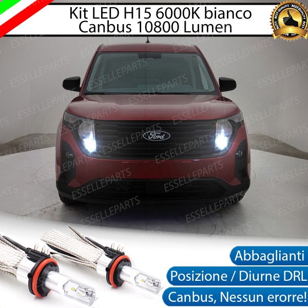 Kit Luci Diurne/Abbaglianti H15 10800 LUMEN FORD Tourneo Courier 2