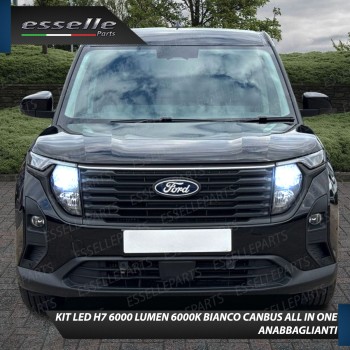 Kit Full LED Coppia H7 Ultra Compatta 6000 Lumen Anabbaglianti Per Ford Tourneo Courier 2