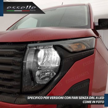 Kit Full LED Coppia H7 Ultra Compatta 6000 Lumen Anabbaglianti Per Ford Transit Courier 2