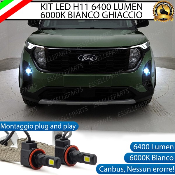 Kit Full LED Fendinebbia H11 6400 LUMEN FORD Tourneo Courier 2