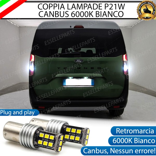 Coppia Luci Retromarcia P21W 15 LED per Ford Tourneo Courier 2