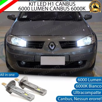 Kit Full LED Abbaglianti H1 6000 Lumen per RENAULT MEGANE MK2