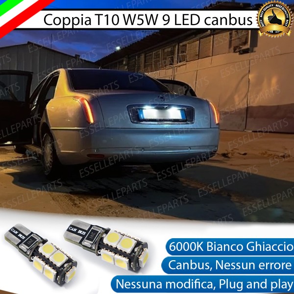 Luci Targa 9 LED Canbus 6000K per Lancia Thesis