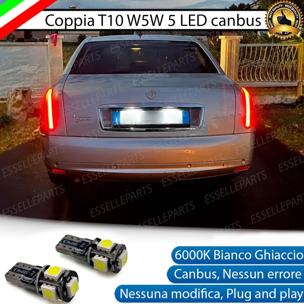 ìLuci Targa 5 LED Canbus 6000K per Lancia Thesis