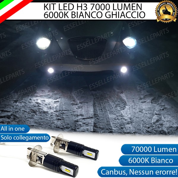 Kit Full LED H3 7000 Lumen Fendinebbia Lancia Thesis
