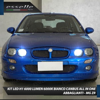Kit Full LED Abbaglianti H1 6000 Lumen per MG ZR Kit Full LED Abbaglianti H1 6000 Lumen per MG ZR