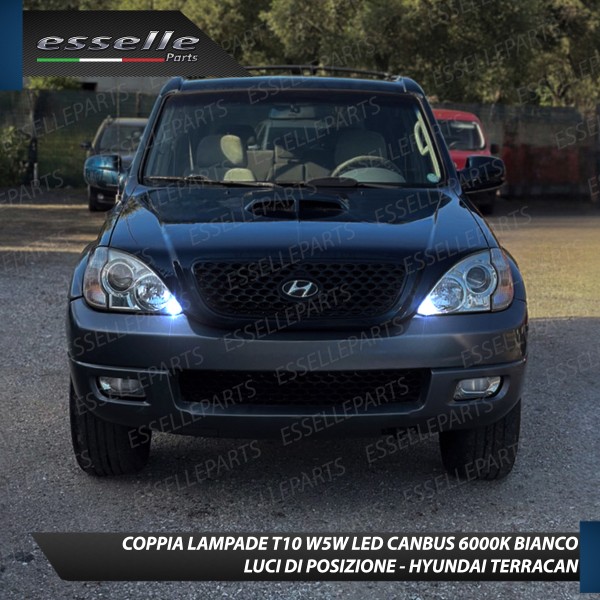 Luci posizione T10 W5W 5 LED Canbus Hyundai Terracan