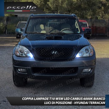 Luci posizione T10 W5W 5 LED Canbus Hyundai Terracan
