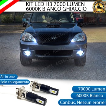 Kit Full LED H3 7000 Lumen Fendinebbia Hyundai Terracan