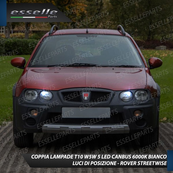 Luci posizione T10 W5W 5 LED Canbus Rover Streetwise
