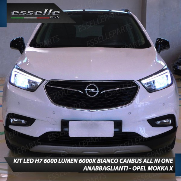 Kit Full LED Coppia H7 Ultra Compatta 6000 Lumen Anabbaglianti Per OPEL MOKKA X