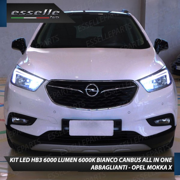 Kit Full LED HB3 6000 LUMEN Abbaglianti per OPEL MOKKA X