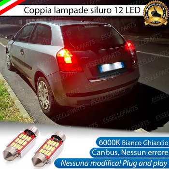 Lampade SILURO Canbus C5W 12 LED no error luci Targa Fiat Stilo