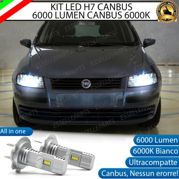 Kit Full LED coppia H7 6000 LUMEN Anabbaglianti Specifici per Fiat Stilo