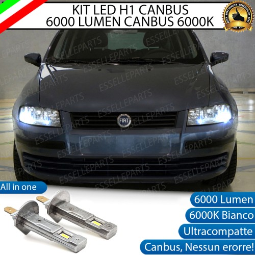 Kit Full LED coppia H1 6000 LUMEN Fendinebbia per Fiat Stilo