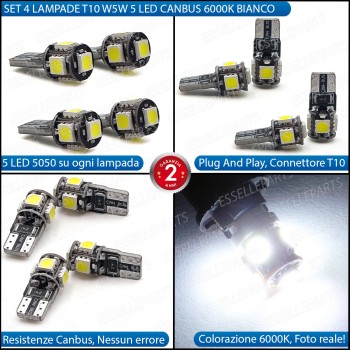 Conversione Fari Full LED per Fiat Stilo Lampade ultracompatte