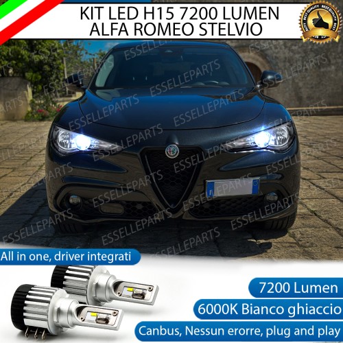 Kit Luci Diurne/Abbaglianti H15 7200 LUMEN ALFA ROMEO STELVIO