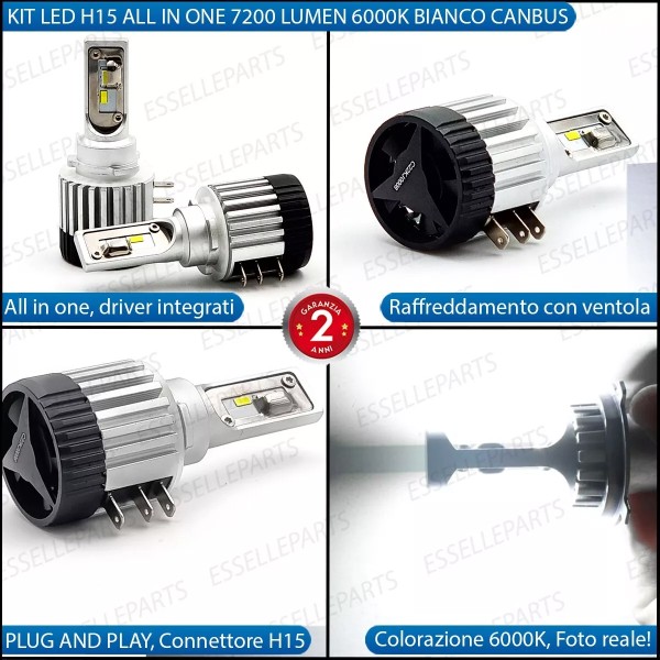Conversione Fari Full Led Alfa Romeo Stelvio 6000k Bianco All In One