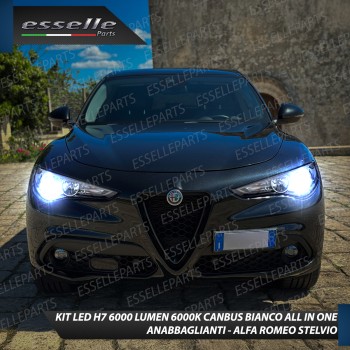 Conversione Fari Full Led Alfa Romeo Stelvio 6000k Bianco All In One